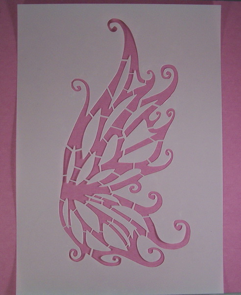 Stencil Angelwings A4