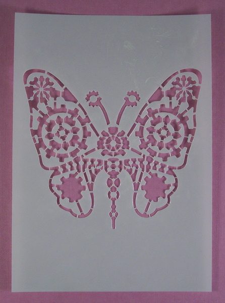 Stencil Steampunk Butterfly