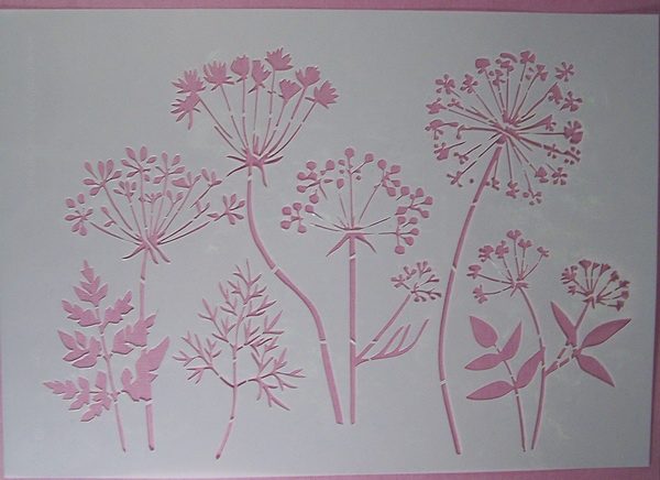 Stencil Wildflowers stijl 9