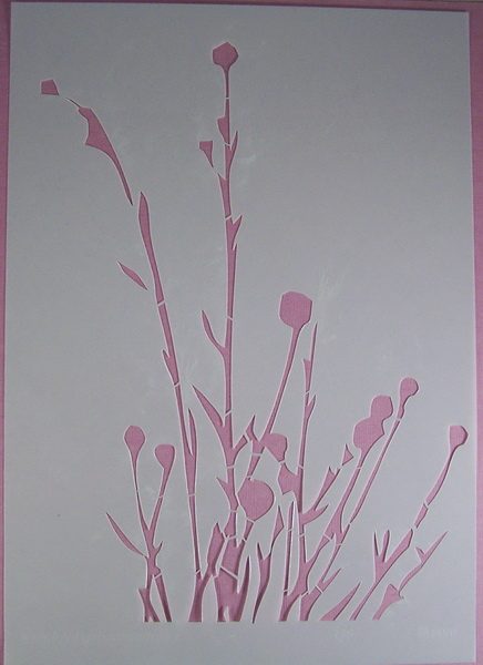 Stencil Wildflowers stijl 10