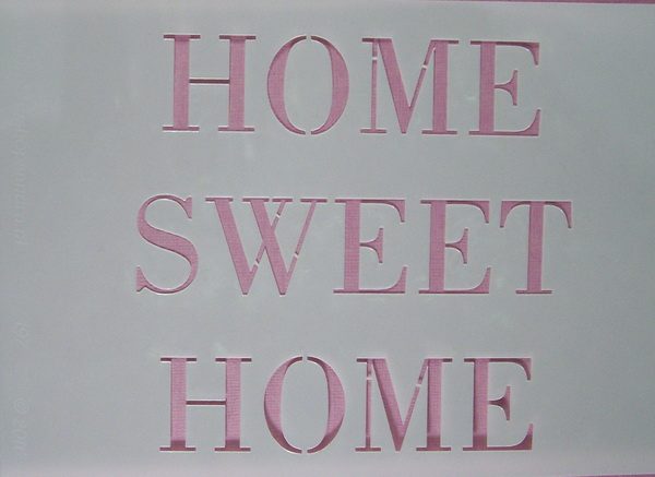 Stencil Tekst Home Sweet Home