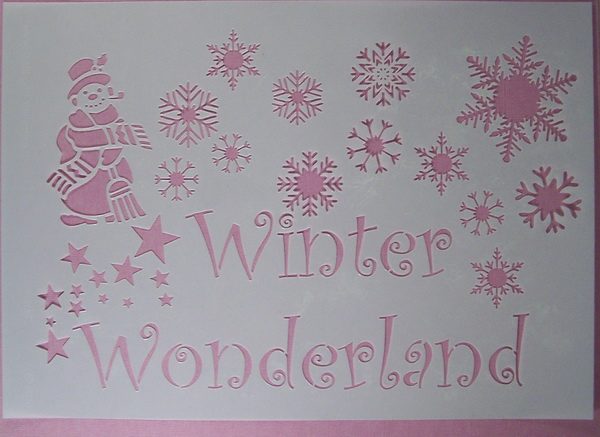 Stencil Winter Wonderland