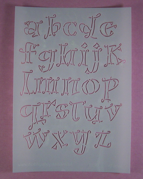 Stencil Alfabet stijl 7