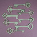 Chipboard Vintage Sleutels