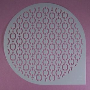Ronde Stencil Abstract 8 inch