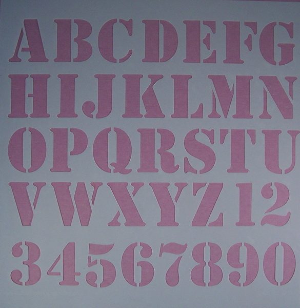 Stencil Alfabet Stijl 1 (xx-Large)