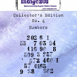 IndigoBlu Collectors Edition 4 Rubber Stamp - Numbers