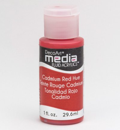 Mixed Media Acrylics Cadmium Red Hue