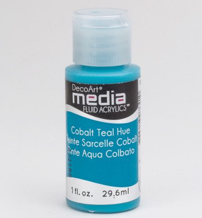 Mixed Media Acrylics Cobalt Teal Hue