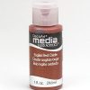 Mixed Media Acrylics English Red Oxide