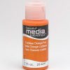 Mixed Media Acrylics Cadmium Orange Hue