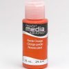 Mixed Media Acrylics Pyrrole Orange