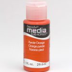 Mixed Media Acrylics Pyrrole Orange