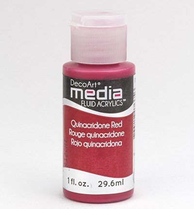 Mixed Media Acrylics Quinacridone Red