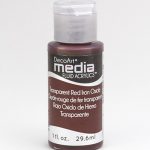 Mixed Media Acrylics Red Iron Oxide