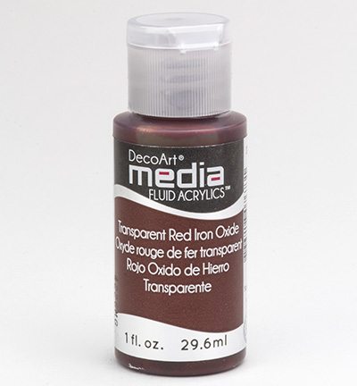 Mixed Media Acrylics Red Iron Oxide