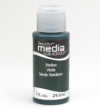 Mixed Media Acrylics Viridian Green Hue