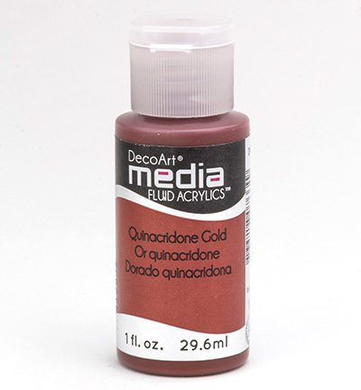 Mixed Media Acrylics Quinacridone Gold