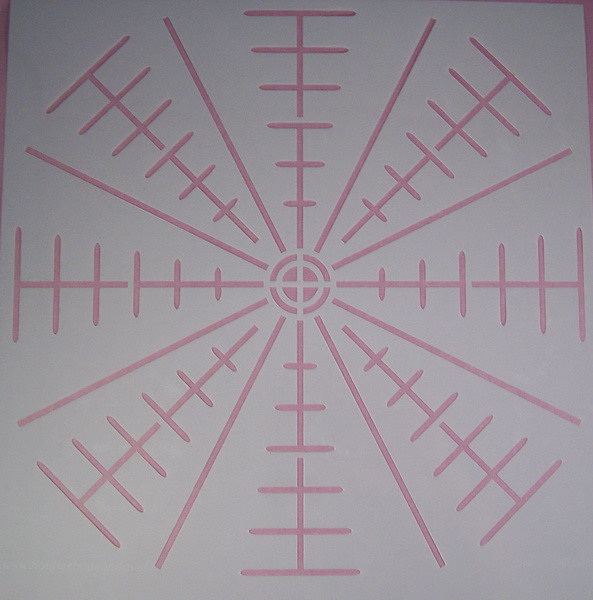 Stencil Mandala Abstract stijl 2 (xx-Large)