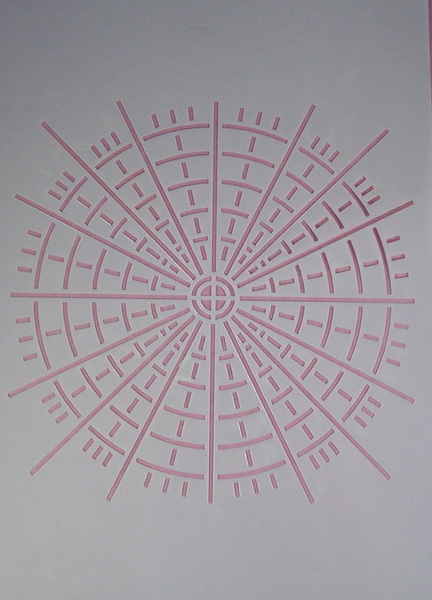 Stencil Mandala Abstract stijl 1 A4