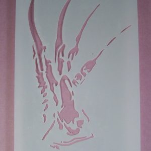 Stencil spooky hand