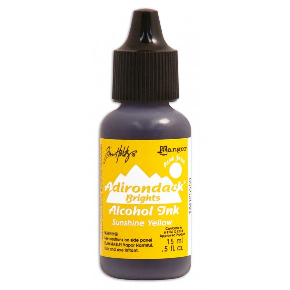 Adirondack alcohol ink open stock brights sunshine yellow