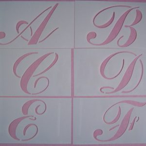 Losse alfabet stencils stijl 2