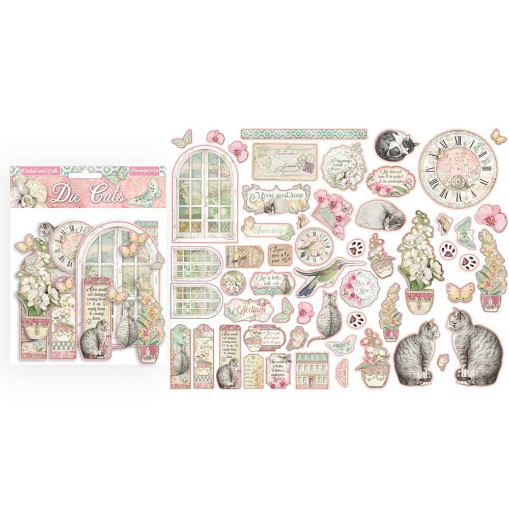 Stamperia Orchids and Cats Die Cuts (DFLDC26) > Sandra