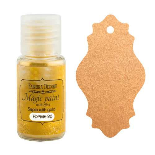 DRY PAINT MAGIC PAINT WITH EFFECT SEPIA WITH GOLD 15ML