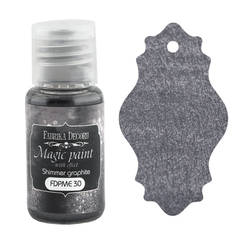DRY PAINT MAGIC PAINT WITH EFFECT SHIMMER GRAPHITE 15ML