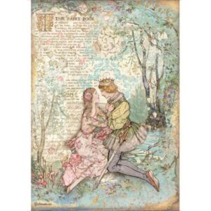 Stamperia Rice Paper A4 Rice Paper A4 Sleeping Beauty Lovers (DFSA4574)
