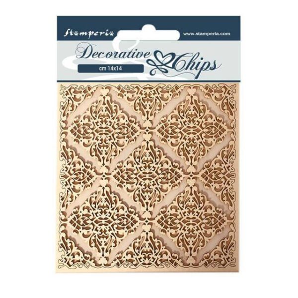 Stamperia Decorative Chips Sleeping Beauty Texture (SCB61)