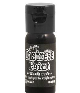 Ranger Distress Paint Flip Cap Bottle 29ml Black Soot TDF52937