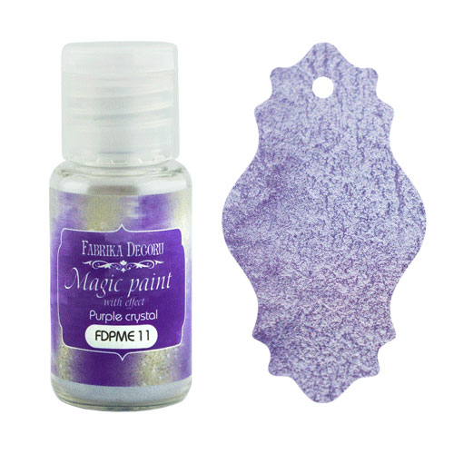 DRY PAINT MAGIC PAINT WITH EFFECT PURPLE CRYSTAL 15ML