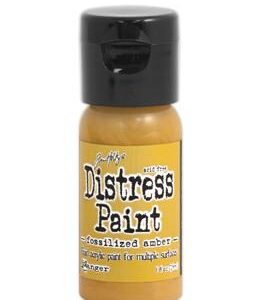 Ranger Distress Paint Flip Cap Bottle 29ml Fossilized Amber TDF50209