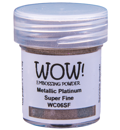 WOW Embossing Powder Metallic Platinum WC06SF Super Fine