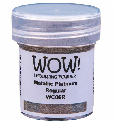 WOW Embossing Powder Metallic Platinum WC06R Regular