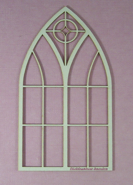 Chipboard Gotisch raam stijl 1 middel