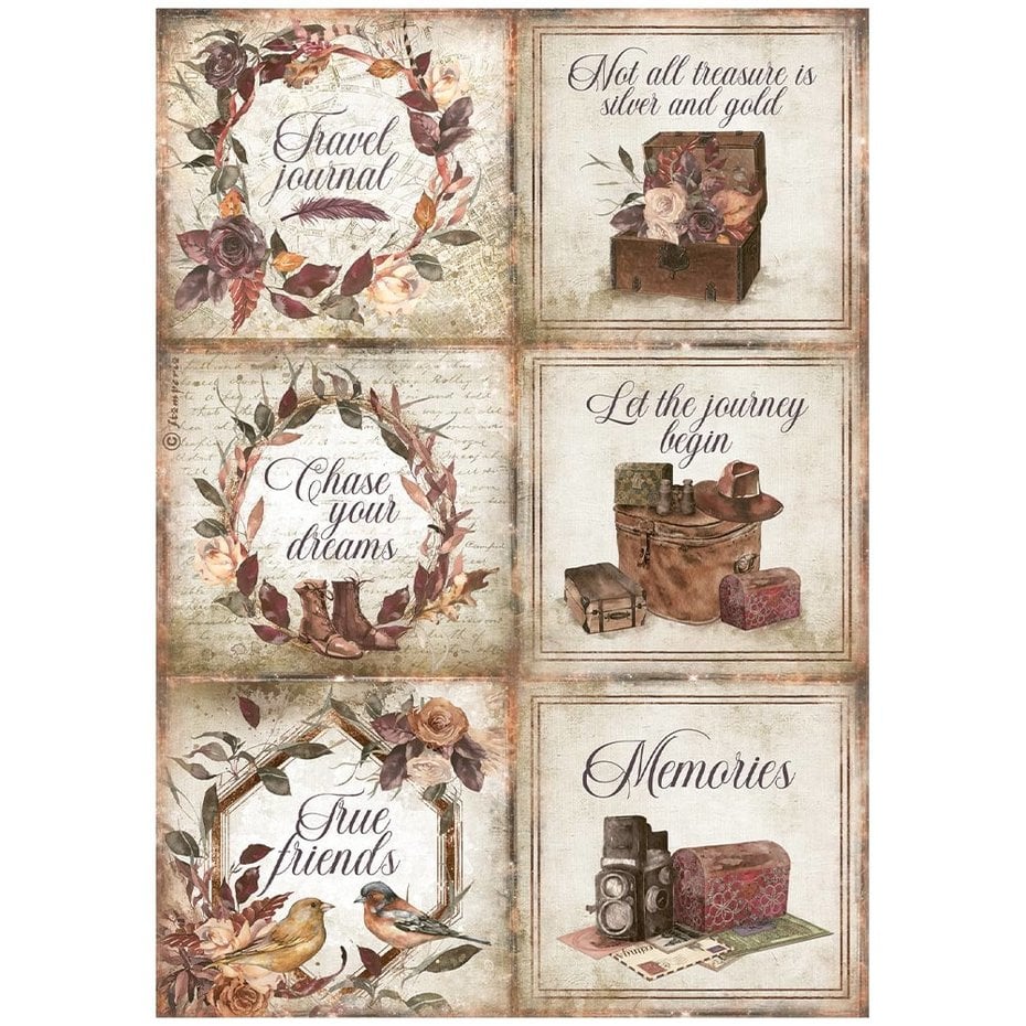 A4 Rice Paper Our Way Cards (DFSA4716)