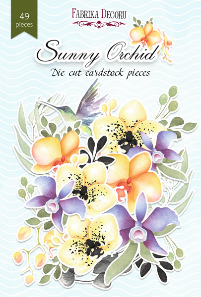 SET OF DIE CUTS SUNNY ORCHID, 49 PCS