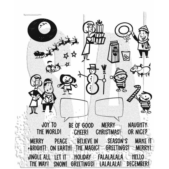 TH STAMP SET: Christmas Cartoons