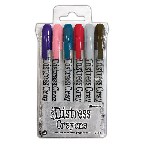 Tim Holtz Distress Crayons Set 16 (6pcs) (TDBK84792)