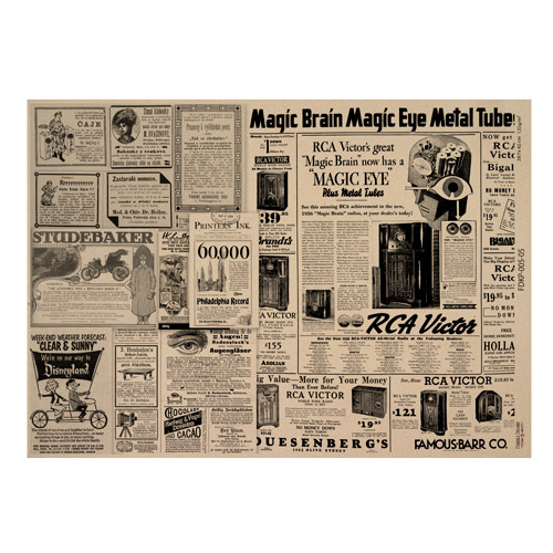 KRAFT PAPER SHEET NEWSPAPER ADVERTISEMENT #05